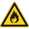 Sign Warning, Risk of fire, Flammable materials